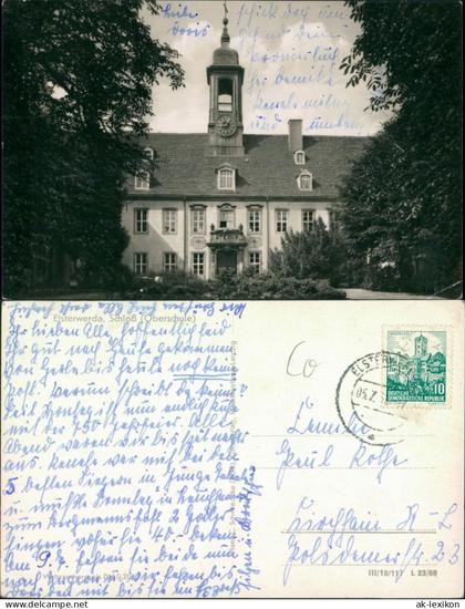 Ansichtskarte Elsterwerda Wikow Oberschule (ehemaliges Schloss) 1960
