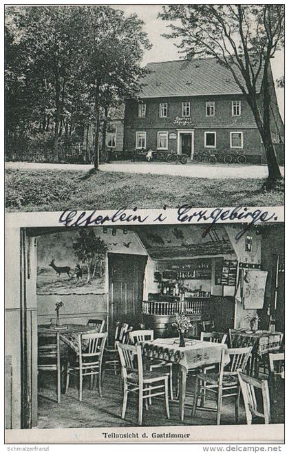 AK Elterlein Erzgebirge Gasthof Jägersruh bei Scheibenberg Annaberg Schlettau Sehma Cranzahl Oberwiesenthal Bärenstein