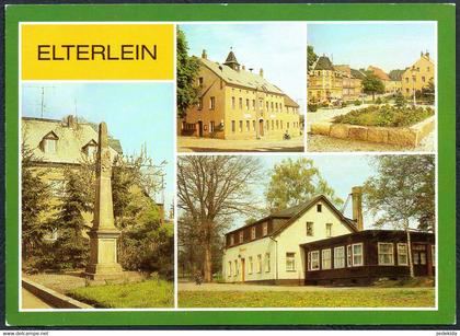 E2355 - TOP Elterlein Rathaus Markt Gaststätte Finkenburg - Bild und Heimat Reichenbach