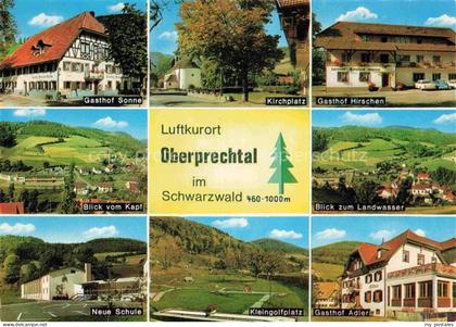 Oberprechtal Elzach Elztal BW Gasthof-Sonne Kirchplatz Gasthof-Hirschen Gasthof-