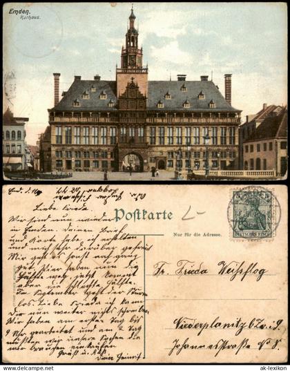 Ansichtskarte Emden Rathaus 1910