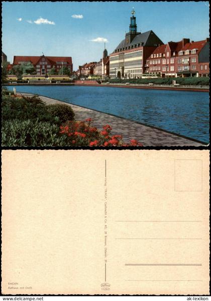 Ansichtskarte Emden Rathaus mit Delft 1965