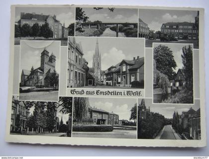 Emsdetten,  schöne  Ansichtskarte  um 1960