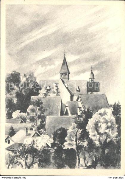 Enger Ortsblick Zeichnung