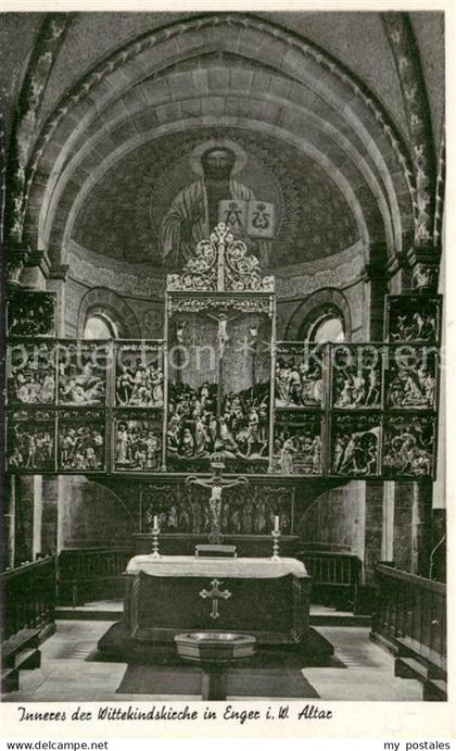 Enger Wittekindkirche Inneres mit Altar