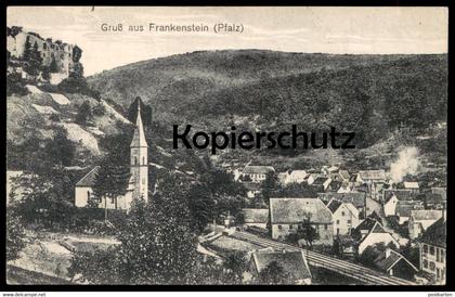 ALTE POSTKARTE GRUSS AUS FRANKENSTEIN PFALZ Bahn railway Enkenbach-Alsenborn cpa AK Ansichtskarte postcard