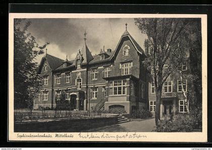 AK Hamburg-Eppendorf, Sophienkrankenhaus, Mittelhaus