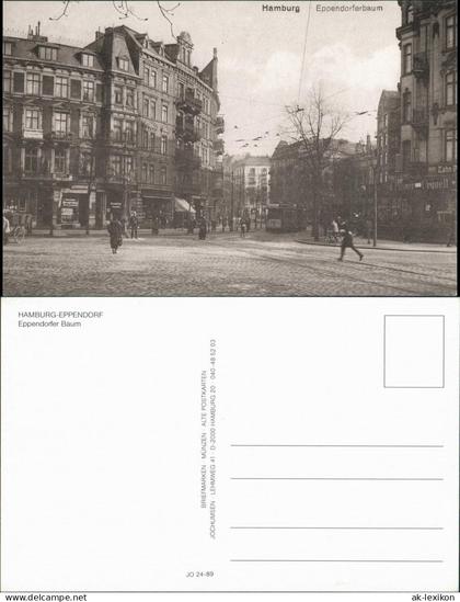 Eppendorf-Hamburg Eppendorfer Baum Repro-Ansicht anno ca. 1910 1989