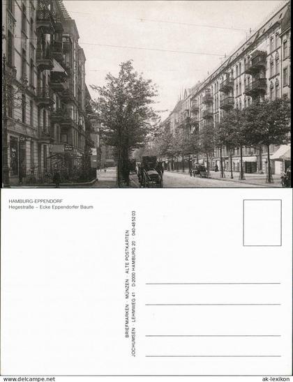 Eppendorf-Hamburg Hegestraße - Ecke Eppendorfer   ca. 1910 1989/1990