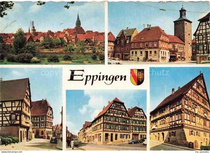 Eppingen Stadtpanorama Motive Stadtzentrum Fachwerkhaeuser