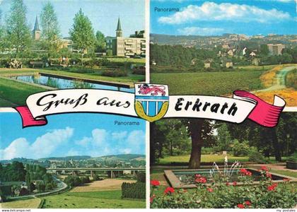 Erkrath Gruss-aus-Karte Park Kanal Kirche Stadtpanorama Autobahn Rosengarten Bru