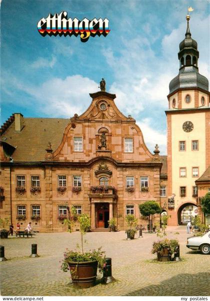 Ettlingen Marktplatz Rathaus Turm