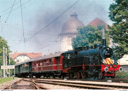 Ettlingen Personenzug Tenderlokomotive 75 118