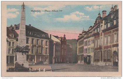 CPA - AK Malmedy Place Albert 1er Hotel bei Eupen Verviers Monschau Liege Lüttich Aachen Simmerath Roetgen Lontzen Eifel