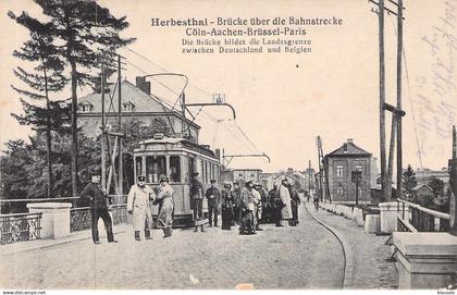 Herbestahal - Brücke über die Bahnstrecke gel.1916 Feldpost