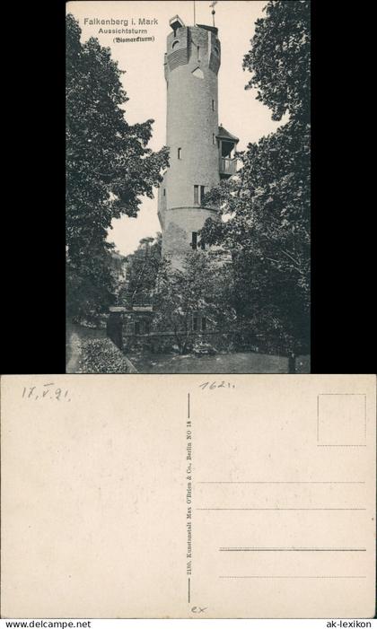Ansichtskarte Falkenberg (Mark) Aussichtsturm 1912