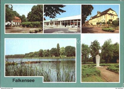 Falkensee Gaststaette Seeblick Neue Kaufhalle Strasse der Jugend See Lenindenkma