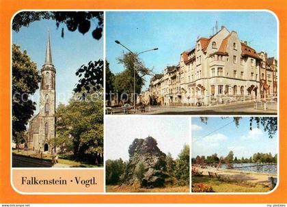 Falkenstein Vogtland Karl-Liebknecht-Strasse Sportlerheim Lochstein Freibad