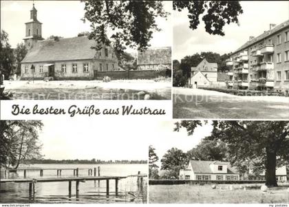 Wustrau Kirche Dorfpartie Bootsstege