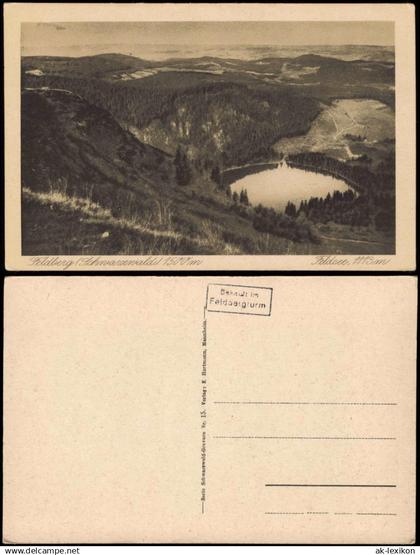 Ansichtskarte Feldberg (Schwarzwald) Feldberg - Feldsee 1113 m 1928