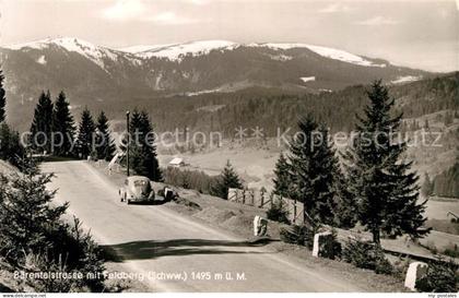 Baerental Feldberg Passstrasse mit Feldberg