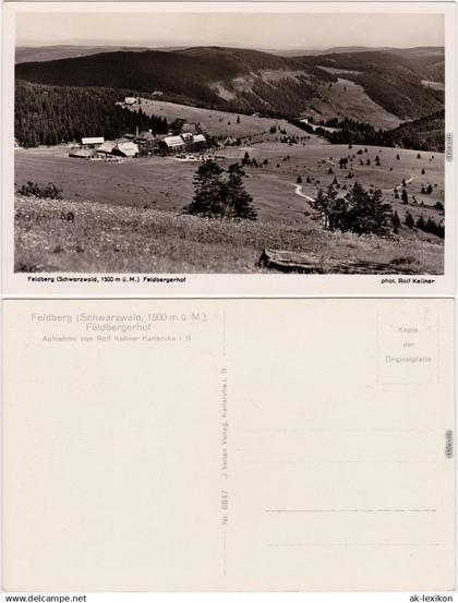 Feldberg Feldberg, Feldberger Hof Foto Ansichtskarte  1960