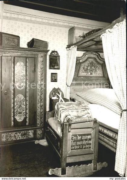 Feuchtwangen Heimatmuseum Schlafzimmer