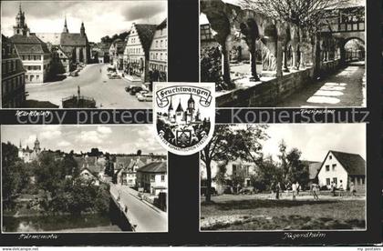 Feuchtwangen Marktplatz Kreuzgang Jugendheim Tuermemotiv Bruecke