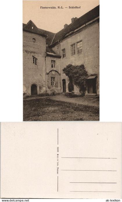 Ansichtskarte Finsterwalde Grabin Schloßhof 1914