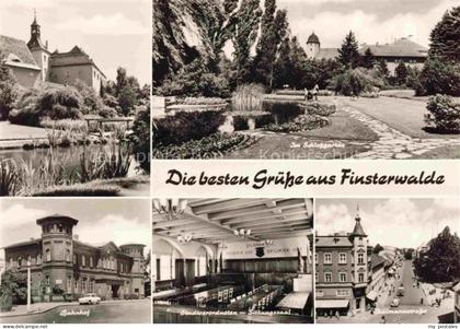 Finsterwalde Brandenburg Schloss Schlossgarten Bahnhof Stadtverordneten-Sitzungs