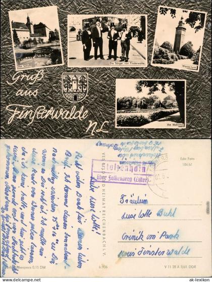Finsterwalde Grabin Schloss, Die Sänger   Wasserturm, Mahnmal 1961