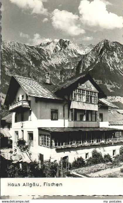 Fischen Allgaeu Fischen Haus Allgaeu x 1957