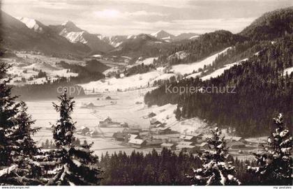 Langenwang Fischen Oberstdorf Allgaeu Bayern Panorama