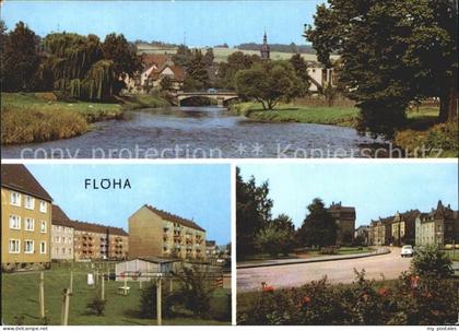 Floeha Partie am Fluss Wohnblocks Strassenpartie