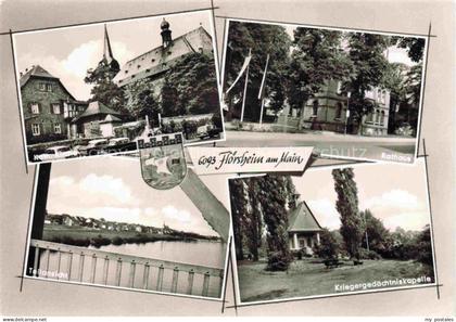 Floersheim Main Hessen Rathaus Kriegergedaechtniskapelle Hauptstrasse Main Teila