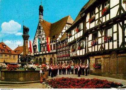 Forchheim Oberfranken Kriegerbrunnen Fachwerk Rathaus