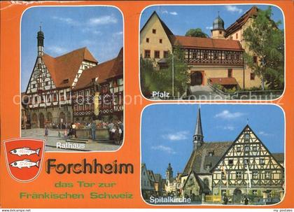 Forchheim Oberfranken Pfalz Spitalkirche Rathaus