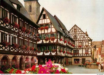 Forchheim Oberfranken Rathausplatz Altstadt Fachwerkhaeuser