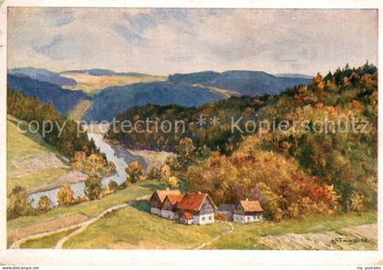 Freiberg Sachsen Teilansicht