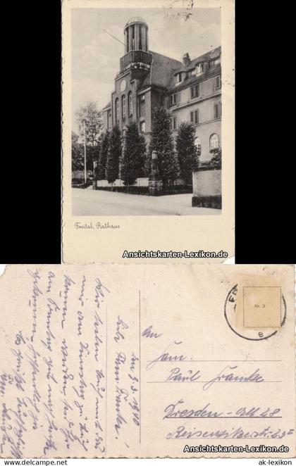 Ansichtskarte Freital Rathaus 1940