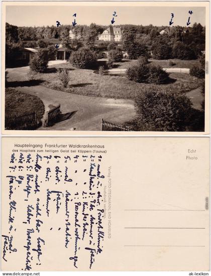 Köppern Friedrichsdorf (Taunus) Partie am Frankfurter Waldkrankenhaus 1940