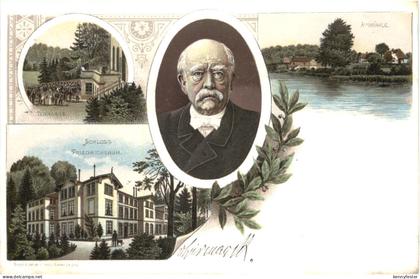 Aumühle Schloss Friedrichsruh - Bismarck - Litho