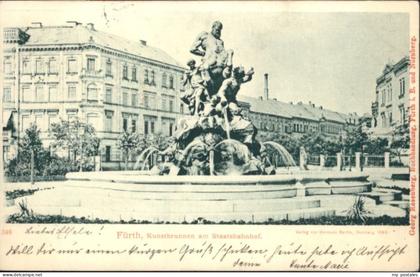 Fuerth Bayern Fuerth Kunstbrunnen Bahnhof