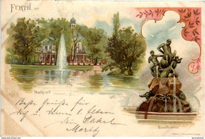 Fürth - Stadtpark - Litho