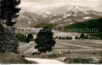 Weissensee Fuessen Fuessen Hochgebirge Allgaeu