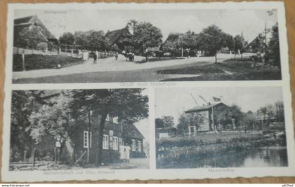 Neschow b. Carlow , 1938 , Gasthaus , Mühle Panorama , Rehna , Mecklenburg , AK , alte Ansichtskarte !!