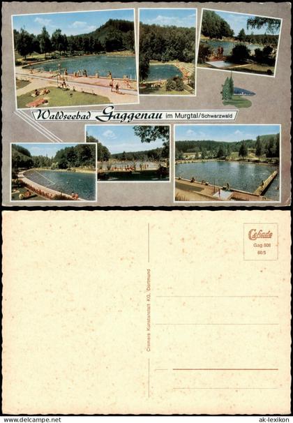 Ansichtskarte Gaggenau Mehrbildkarte vom Waldseebad Gaggenau 1968