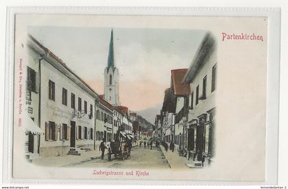 Partenkirchen. Ludwigstrasse und Kirche. *