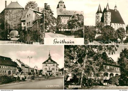 Geithain Jugendherberge Polytechnische Oberschule Kirche Rathaus