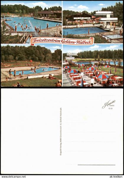 Walbeck-Geldern Mehrbildkarte Freizeitzentrum Geldern-Walbeck 1970